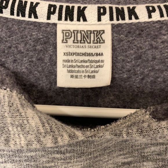 PINK gray hoodie - Picture 2 of 4
